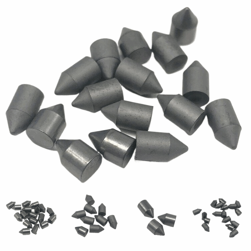 荔枝面頂尖硬質合金刀頭礦用合金粒