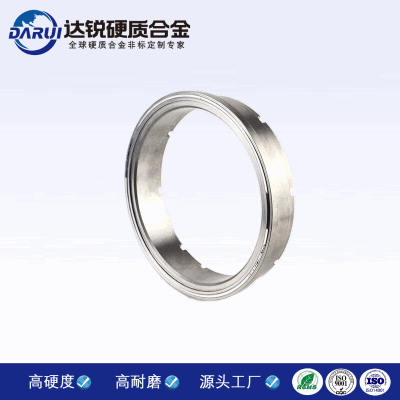 廠家銷售 機械密封合金環 鎢鋼帶槽圓環 硬質合金倒角密封環